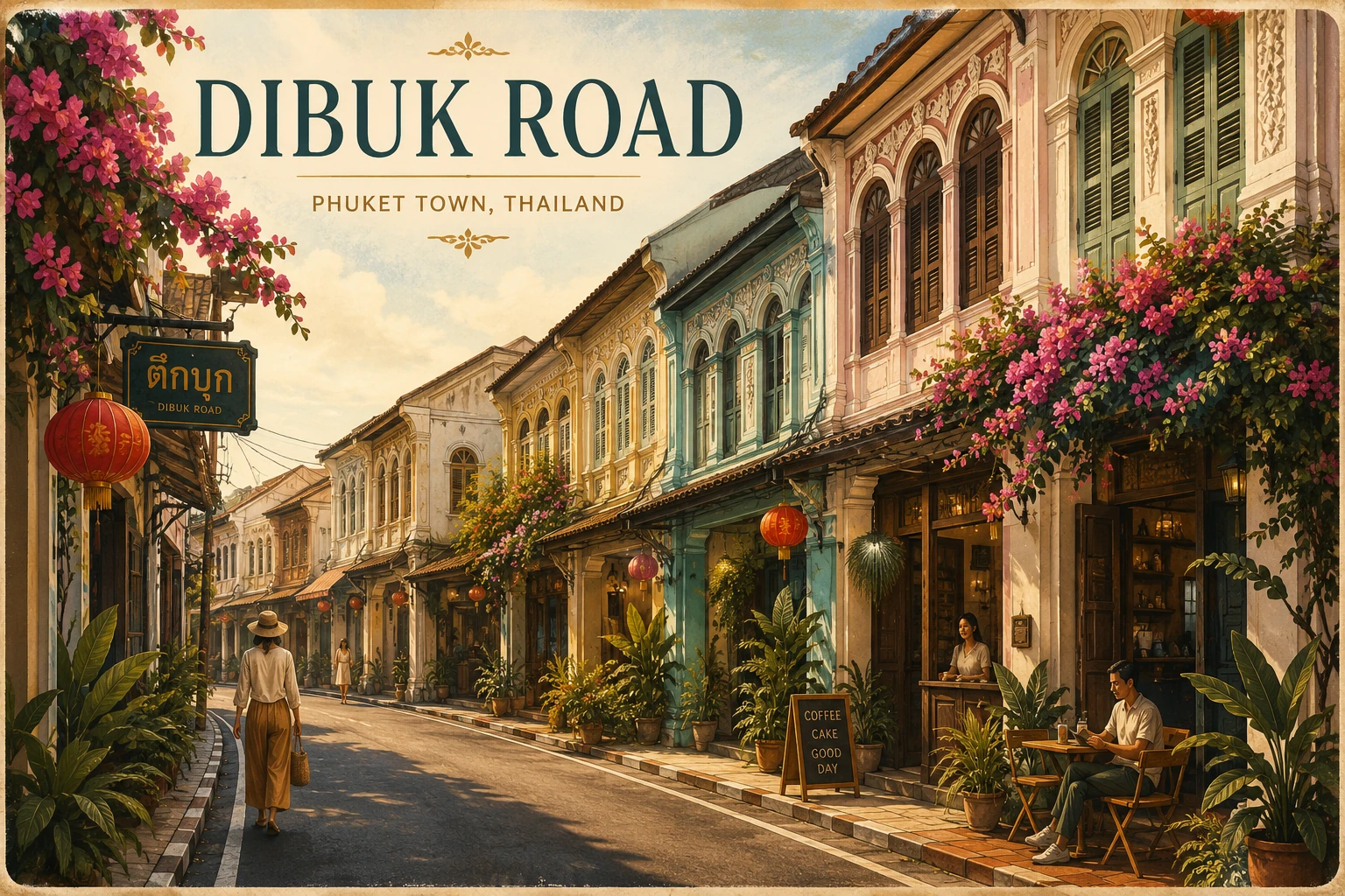 Historic architecture along Dibuk Road