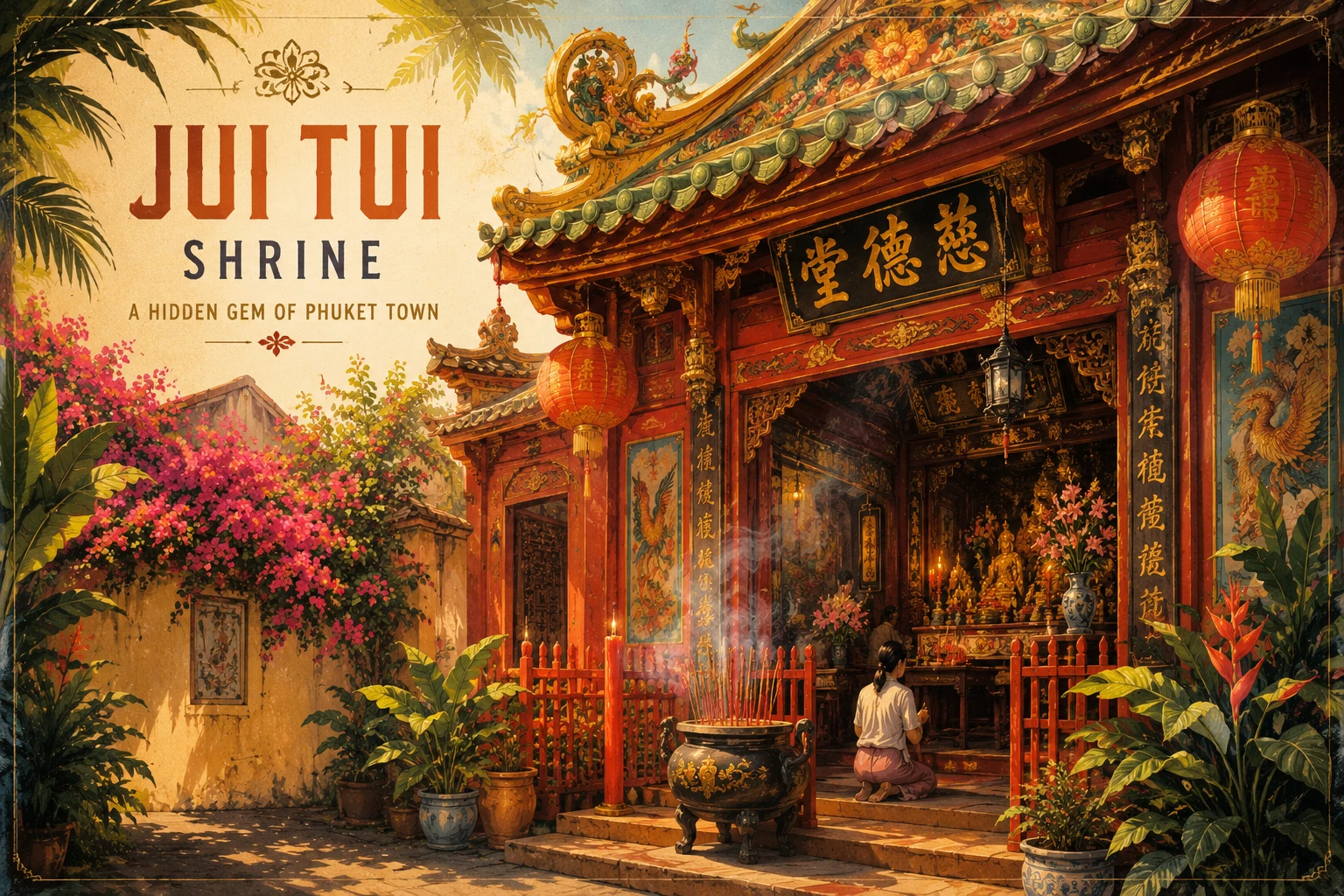 Jui Tui Chinese shrine in Phuket Town