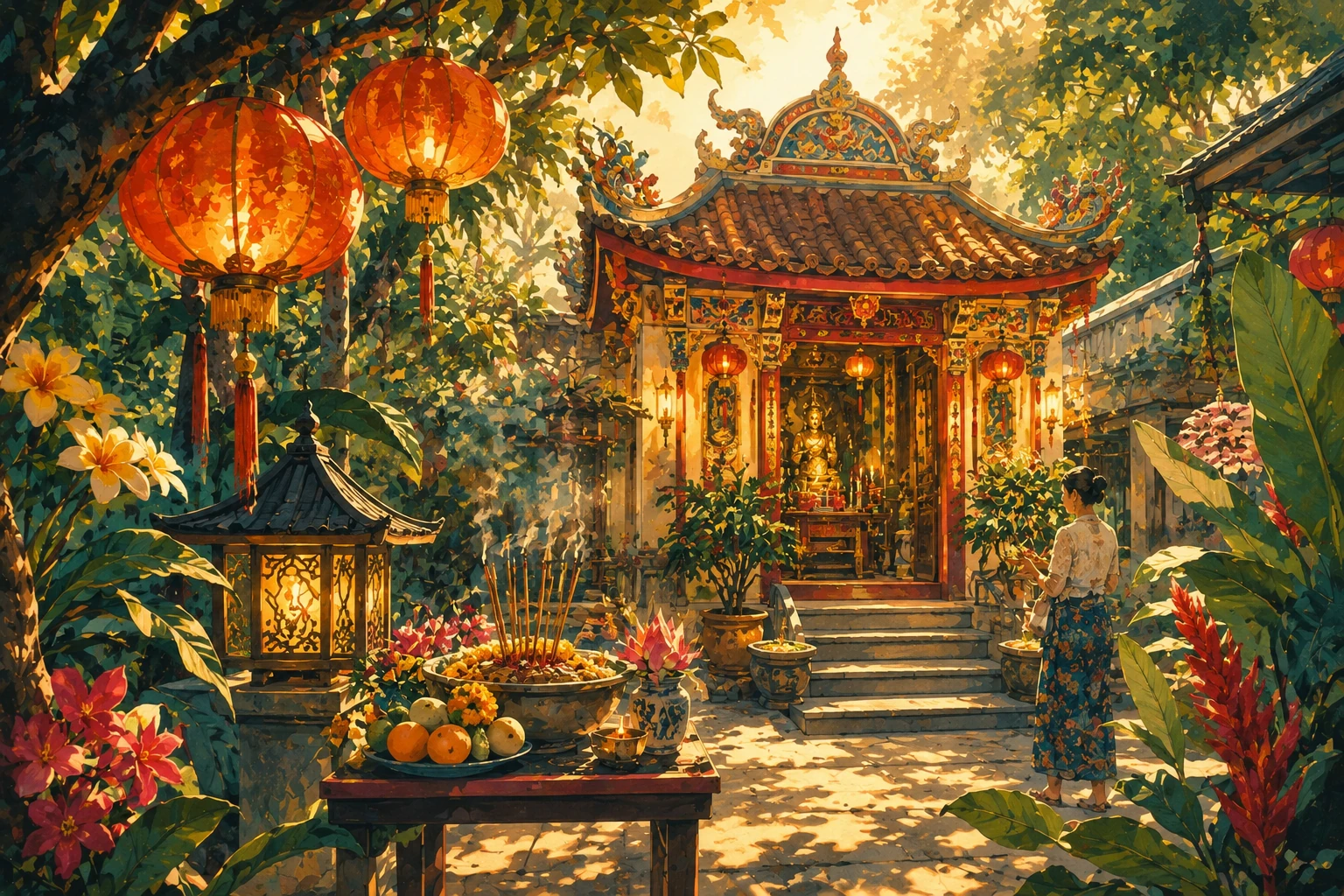 Decorative entrance to the Shrine of the Serene Light