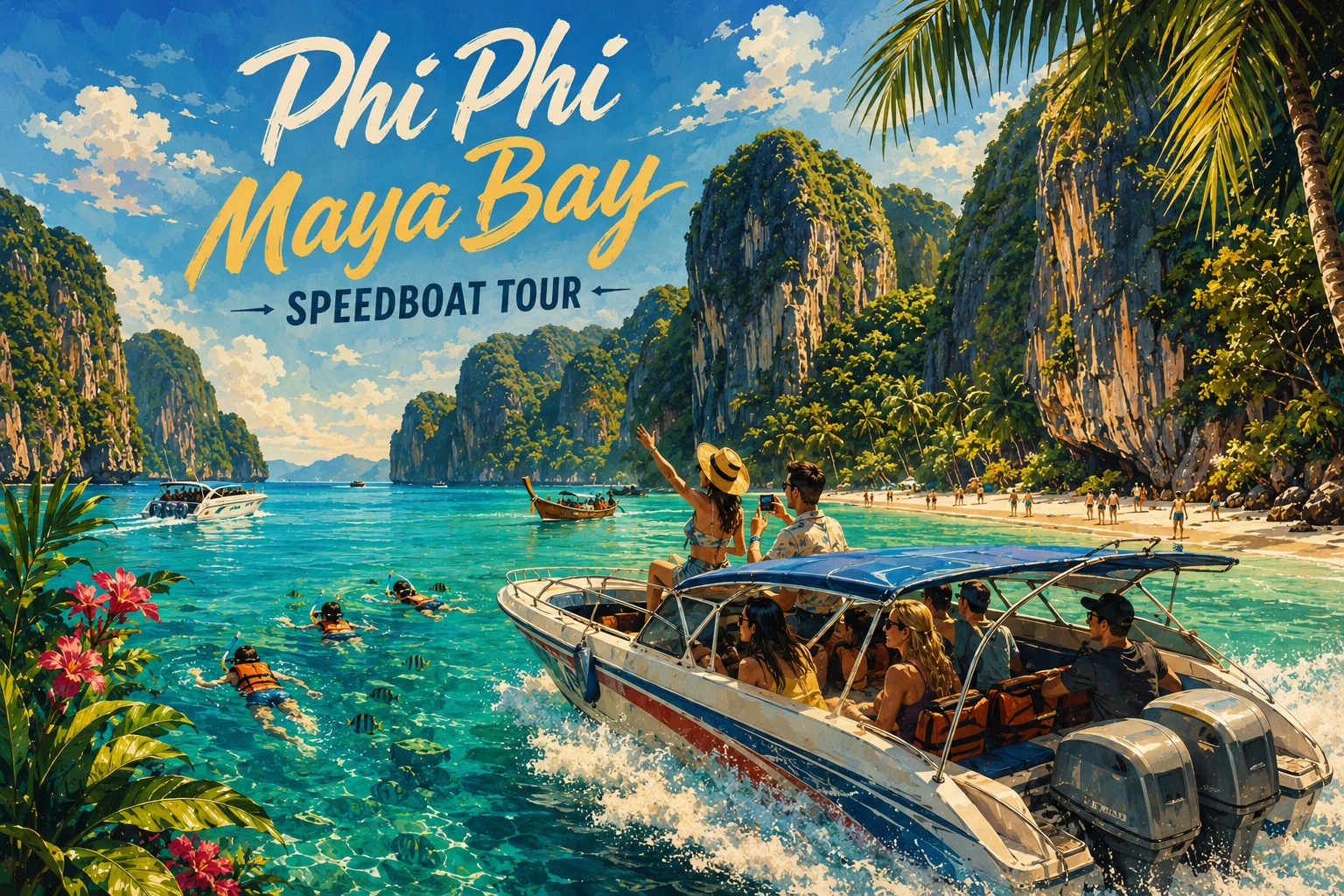 Speedboat tour to Phi Phi Islands and Maya Bay from Phuket