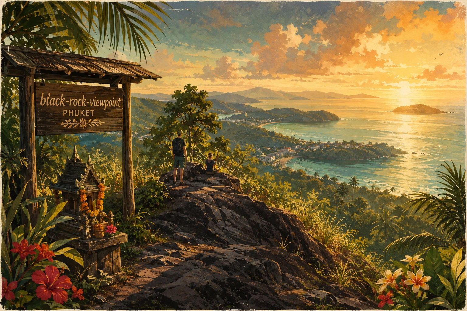 Black Rock Viewpoint over southern Phuket