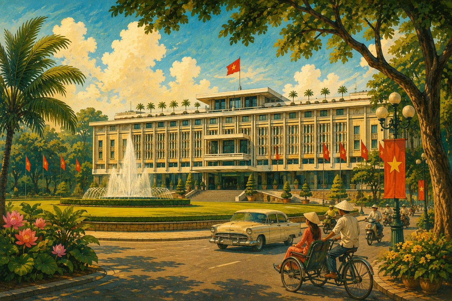 Modernist Independence Palace in Saigon