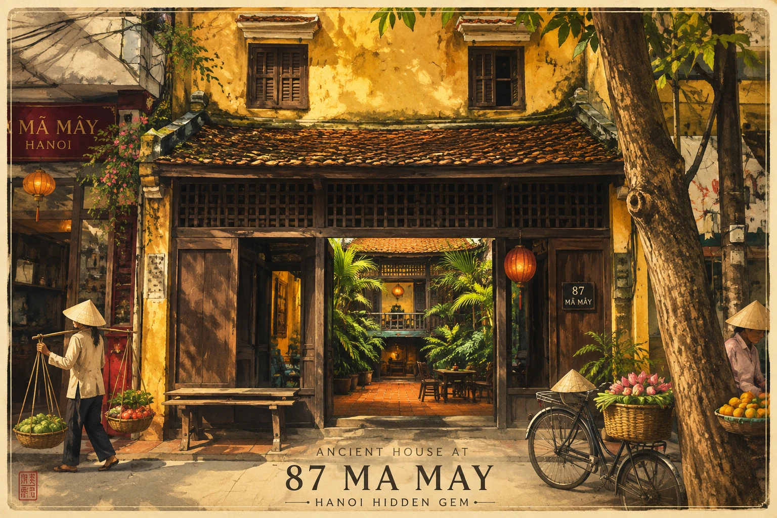Atmospheric illustrated view of Ancient House 87 Ma May