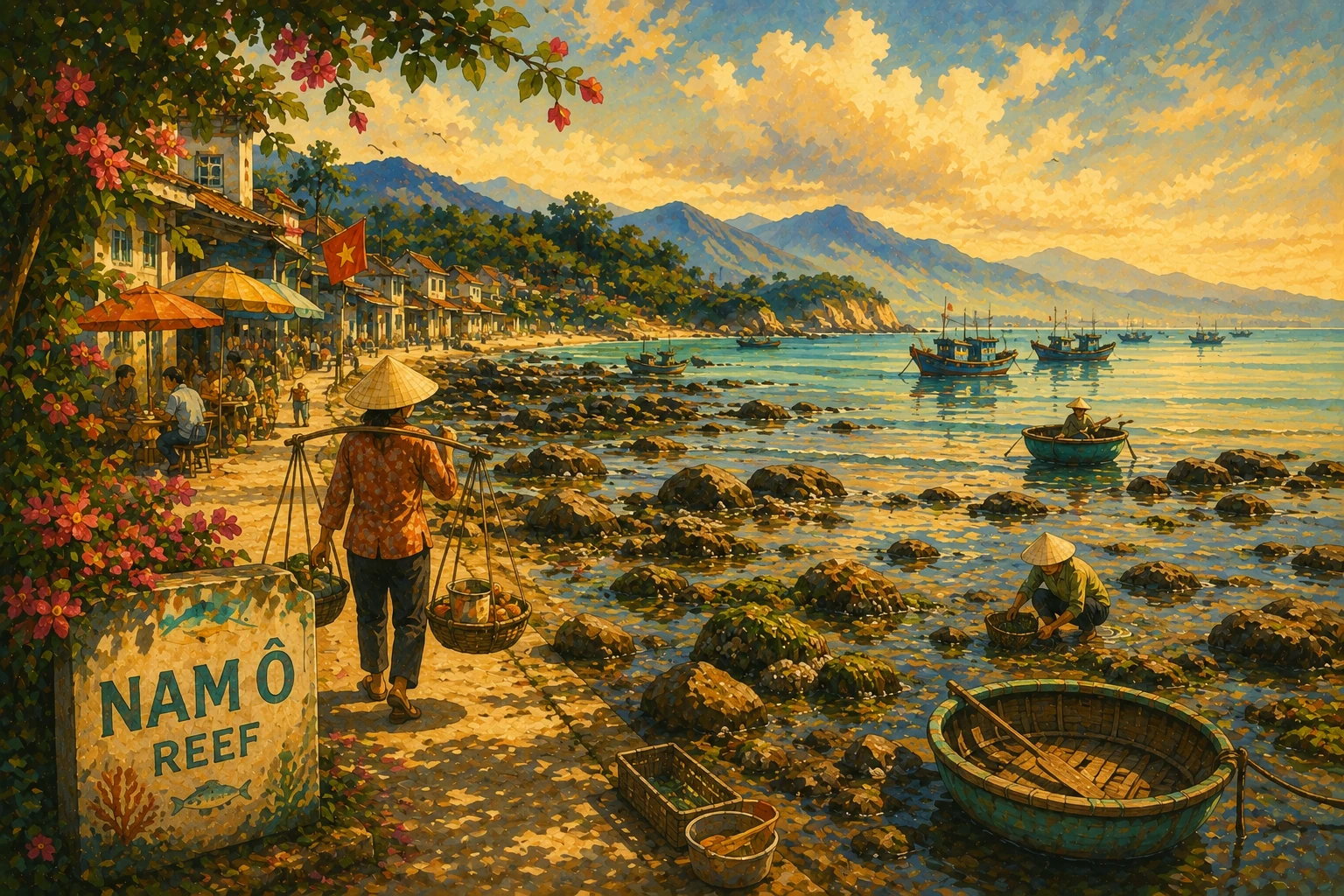 Atmospheric illustrated view of Nam O Reef