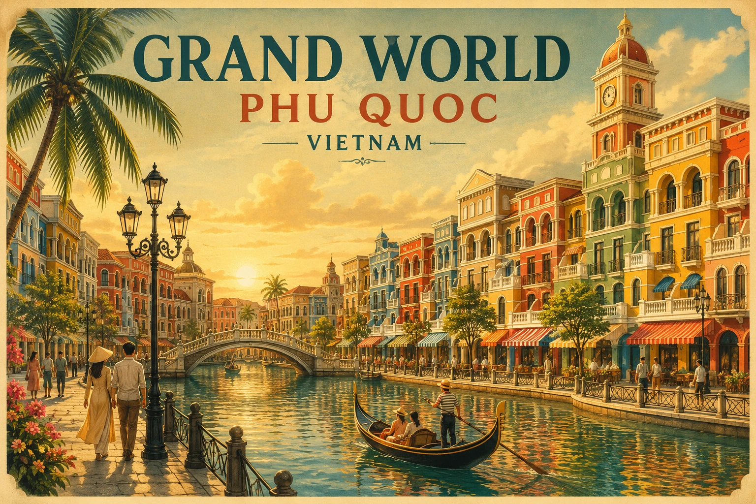 Illustrated view of Grand World Phu Quoc in Phu Quoc